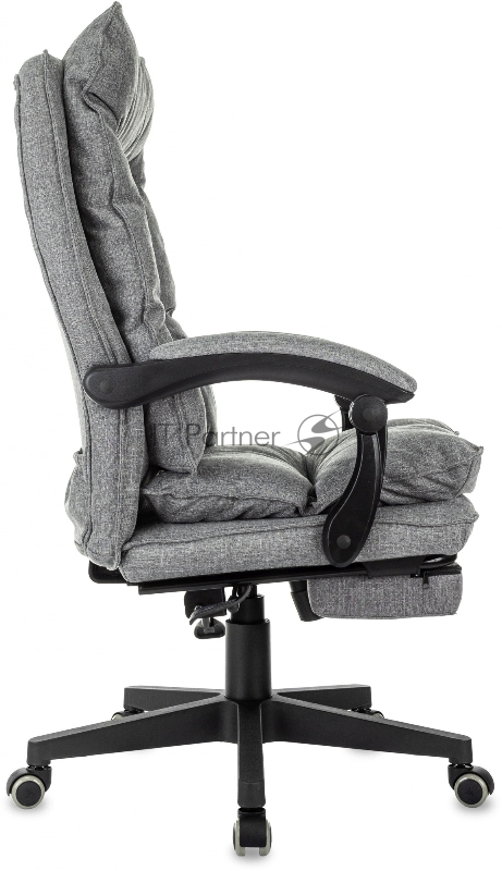 Кресло руководителя Бюрократ CH-820MSG-F светло-серый 38-404 крестов. пластик подст.для ног