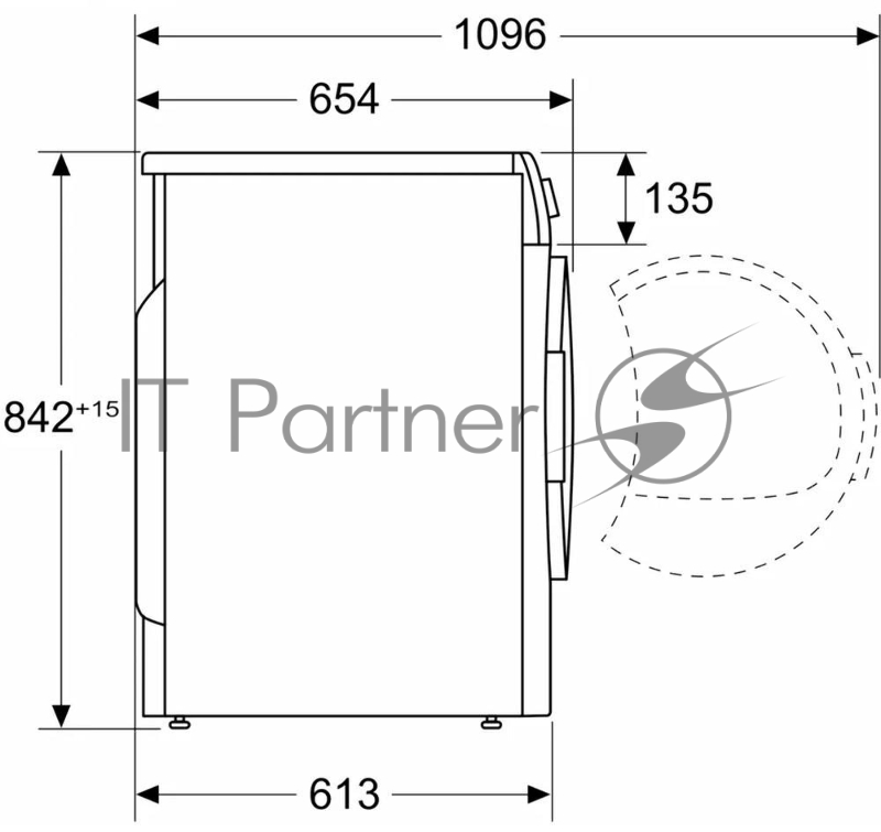 Сушильная машина Bosch WTH83V0LSN кл.энер.:A++ макс.загр.:8кг белый