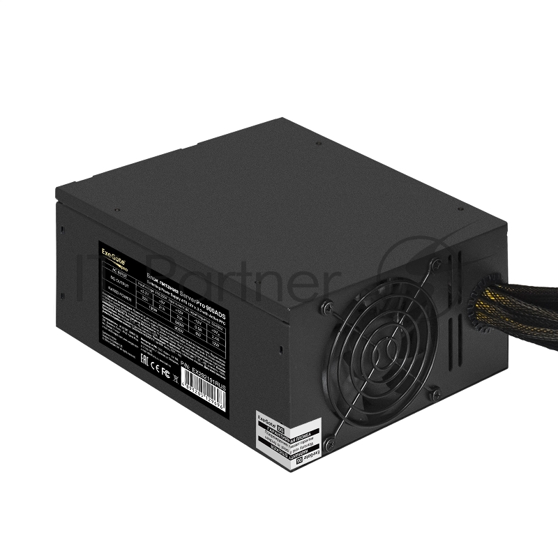 Серверный блок питания 900W ExeGate ServerPRO-900ADS (ATX, APFC, КПД 82% (80 PLUS), 2x8cm fans, 24pin, 2x(4+4)