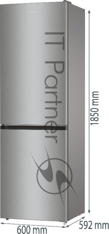 Холодильник Gorenje NRKE62XL 2-хкамерн. серебристый металлик