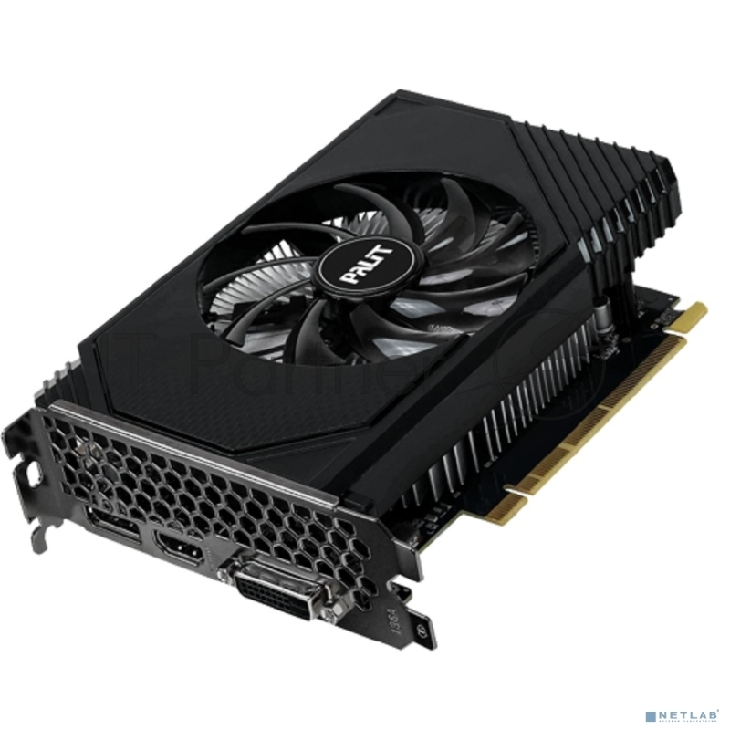 Видеокарта Palit RTX3050 STORMX OC 6Gb NVIDIA GeForce RTX 3050 6Gb PCI-E 4.0 96bit GDDR6 1042/14000 DVIx1 HDMIx1 DPx1 HDCP Ret
