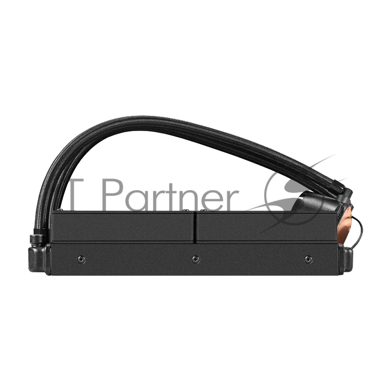 Комплект водяного охлаждения ExeGate BlackWater-240V3.PWM.ARGB (3 PIN 5V ADDRESSABLE RGB подсветка, LGA2066/2011/1366/1150/1151/11 TDP 260W, Fan 120mm, PWM, 600-1800RPM, Hydro bearing, 4pi