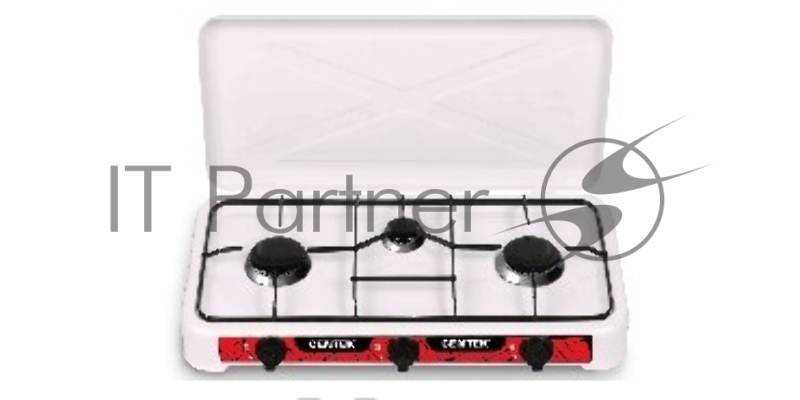 Газовая плита Centek CT-1522 белый Centek CT-1522 (белая), 3 конфорки, КРЫШКА, сменные форсунки баллон/магистраль