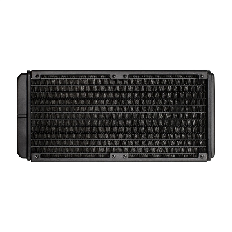 Комплект водяного охлаждения ExeGate BlackWater-240V2.PWM.RGB EX293457RUS черный 120мм алюминий+медь 2000rpm 22db 4-pin