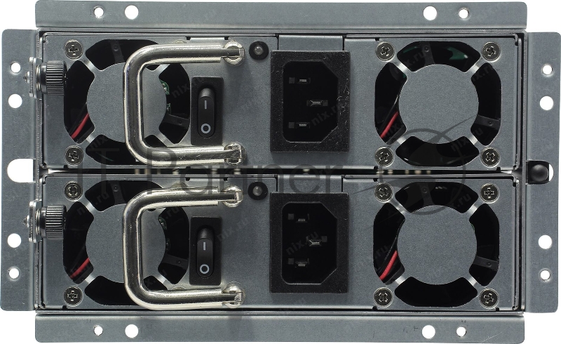 Блок питания Procase GRP550 с резервированием PS2+ ATX(550W+550W(1+1)),КПД=88+ Silver,185*150*86mm,Активный PFC,+5B=30A,+12B=46A,+3,3B=30A