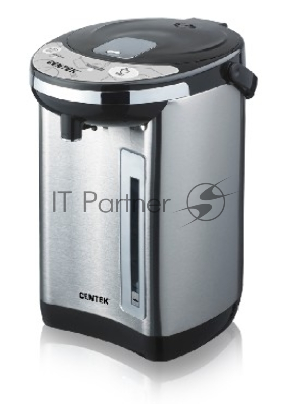 Термопот Centek CT-1084 (сталь) 6.0л, 750Вт, 2 способа подачи воды, двойная защита от перегрева