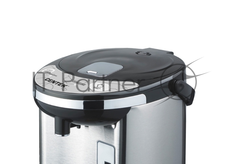 Термопот Centek CT-1084 (сталь) 6.0л, 750Вт, 2 способа подачи воды, двойная защита от перегрева