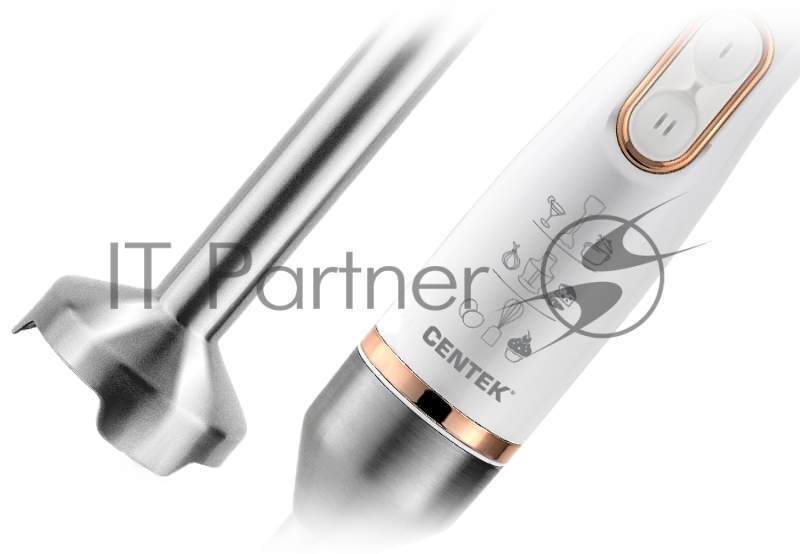 Блендер Centek CT-1347 White 800Вт, турбо режим, DC мотор, стакан 600мл +мерн стакан 600мл