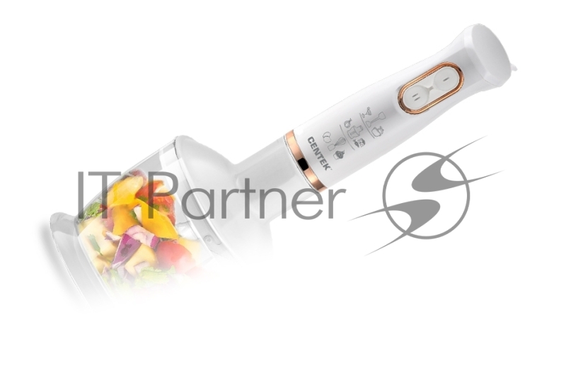 Блендер Centek CT-1347 White 800Вт, турбо режим, DC мотор, стакан 600мл +мерн стакан 600мл