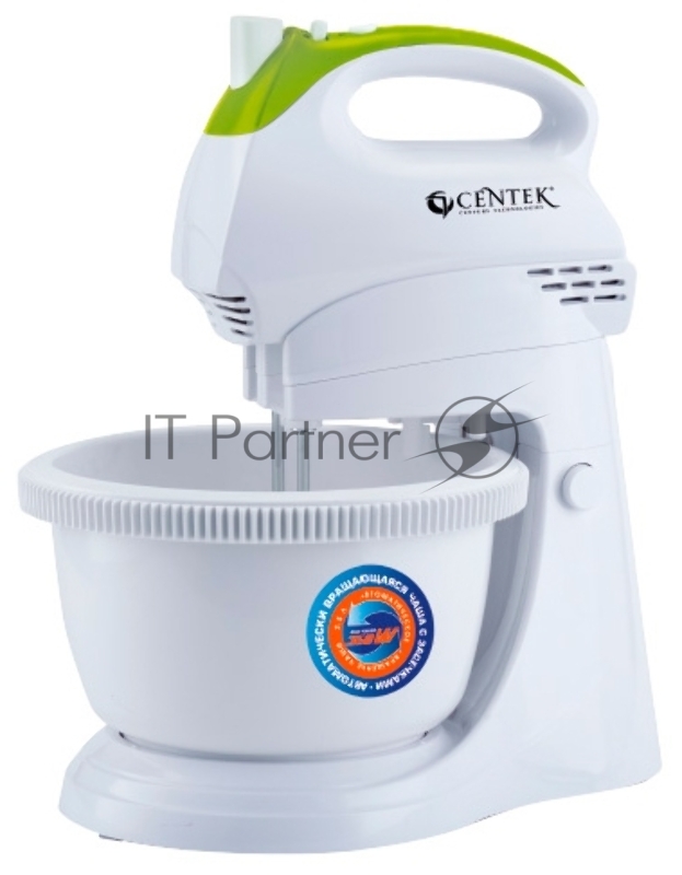 Миксер с чашей Centek CT-1119 бел/зел