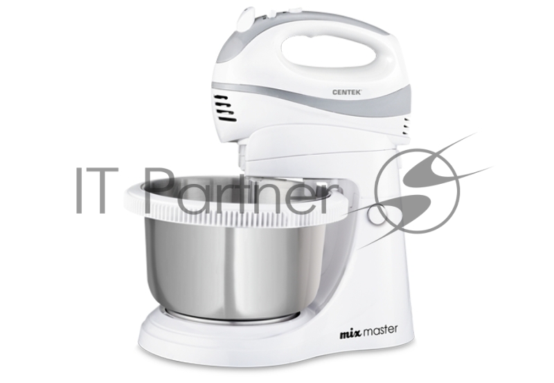 Миксер Centek CT-1107 бел/сталь