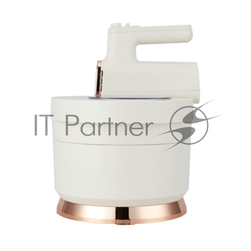 Миксер с чашей Centek CT-1129 бежевый/золотой хром, 800 Вт