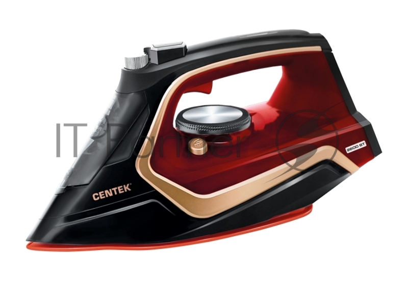 Утюг Centek CT-2313 RED 2600Вт керамическая подошва, 350мл, паровой удар, самоочистка, капля-стоп