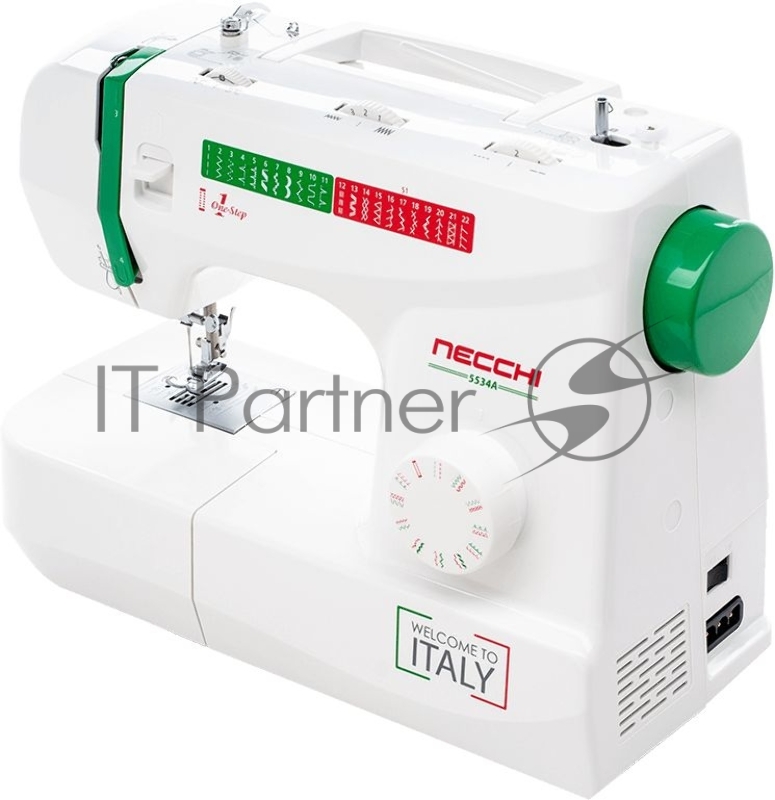 Швейная машина Necchi 5534 А 23 операции, петля автомат , верт.челнок , рег.длины и ширины стежкаа
