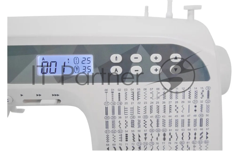 Швейная машина Comfort 1001 200 операций, 9 видов петель, жк дисплей, нитевдеватель , горизонтальный челнок, русск./англ. алфавит, плавная регулировка скорости на корпусе, регулятор давления лапки, нитевдеватель, возможность шитья двойной иглой, во