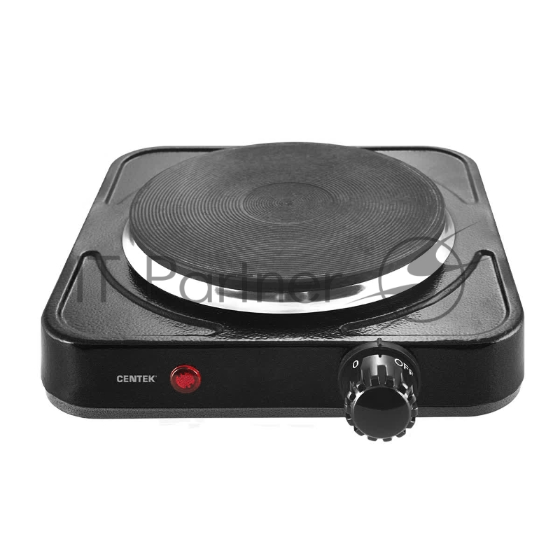 Электрическая плитка Centek CT-1506 (черный) 1конф ЧУГУН 155мм, 1000Вт, индикатор работы
