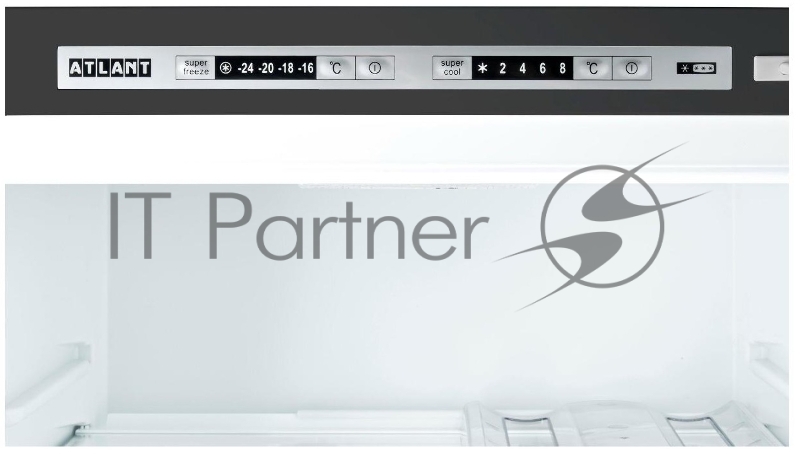 Холодильник Atlant ХМ 6624-189 серебристый двухкамерный 228/119л морозилка снизу