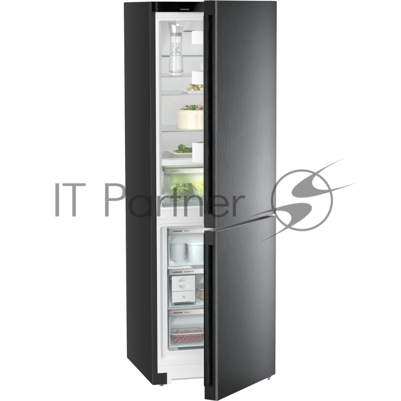 Холодильник Liebherr CBNbda 5223-22 001 черная нержавеющая сталь двухкамерный 225/94л морозилка снизу, No Frost
