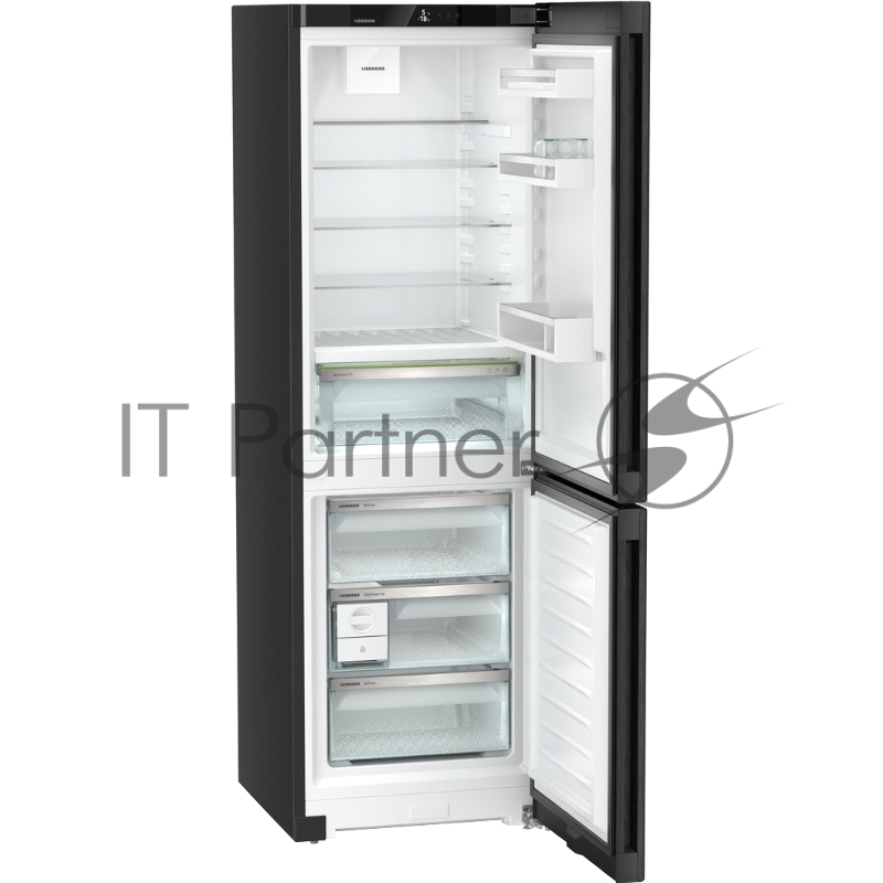 Холодильник Liebherr CBNbda 5223-22 001 черная нержавеющая сталь двухкамерный 225/94л морозилка снизу, No Frost