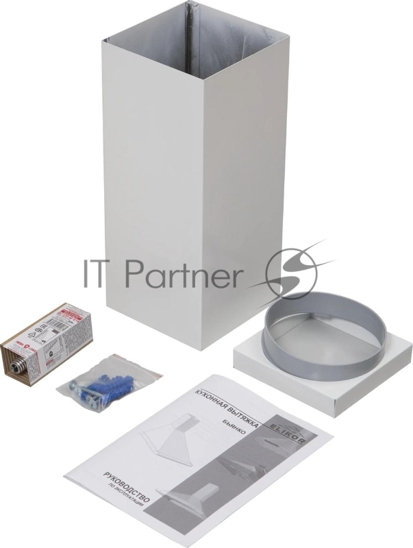 Вытяжка каминная Elikor Метеорит 50П-180-В1Л белый управление: кнопочное (1 мотор)