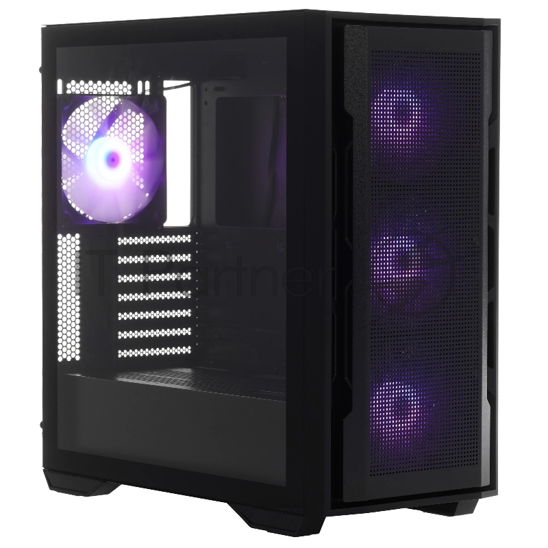 Cougar Корпус Uniface X RGB V2 Black, 4x140mm ARGB PWM Fan, ARGB PWM Fan Hub, без БП, E-ATX