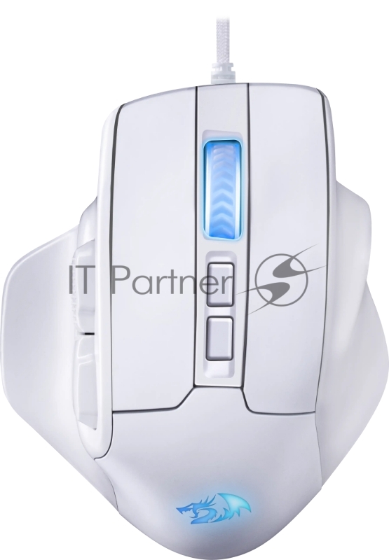 Мышь проводная REDRAGON Bullseye белый, 12400 dpi, USB, кнопки - 8