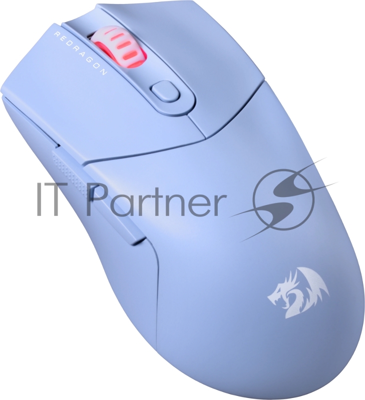 Мышь беспроводная REDRAGON St4r Pro голубой, 26000 dpi, радиоканал, Bluetooth, USB, кнопки - 6