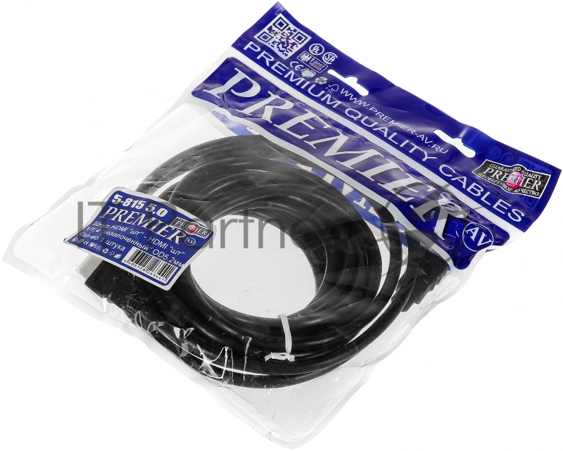 Кабель соединительный аудио-видео Premier 5-815 HDMI (m)/HDMI (m) 5м. позолоч.конт. черный (5-815 5.0)