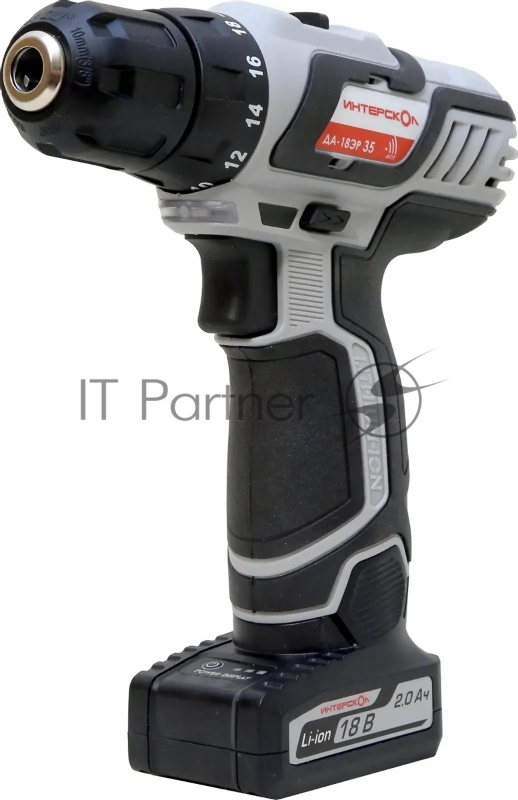 Дрель-шуруповерт Интерскол ДА-18ЭР+ подарок АЗУ-18В 18Вт аккум. патрон:быстрозажимной (436.2.2.15)