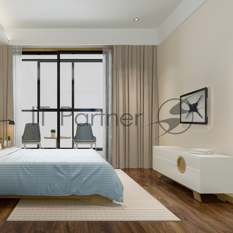 Кронштейн для телевизора Buro MF1 черный 13-60 макс.25кг настенный поворот и наклон