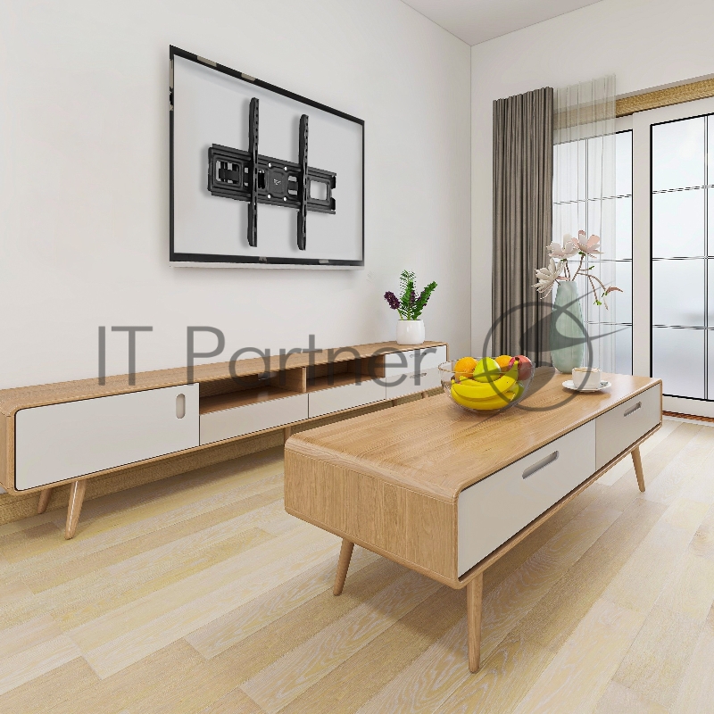 Кронштейн для телевизора Buro MF3 черный 32-70 макс.40кг настенный поворотно-выдвижной и наклонный