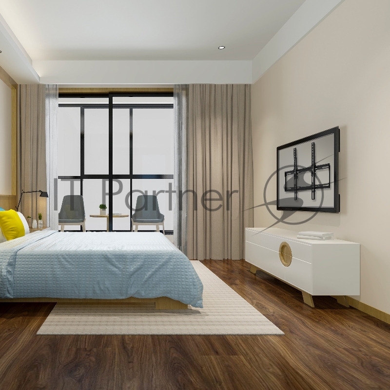 Кронштейн для телевизора Buro MT1 черный 22-65 макс.35кг настенный наклон