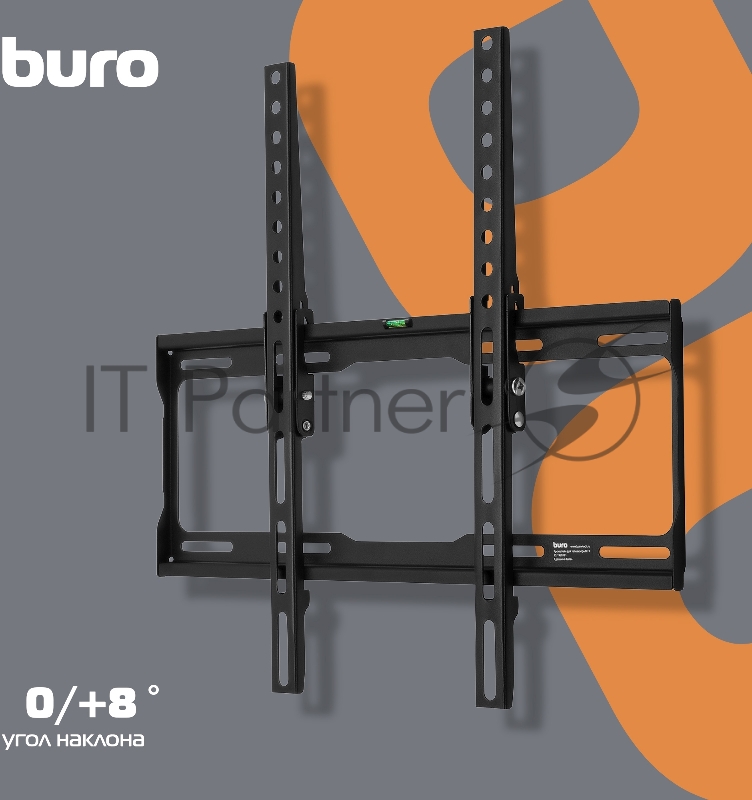 Кронштейн для телевизора Buro MT1 черный 22-65 макс.35кг настенный наклон