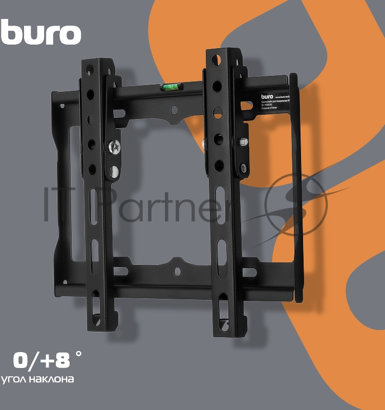 Кронштейн для телевизора Buro MT2 черный 15-48 макс.25кг настенный наклон