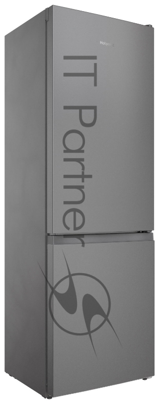 Холодильник HOTPOINT HT 4180 S двухкамерный серебристый 220/78 л морозилка снизу, No Frost
