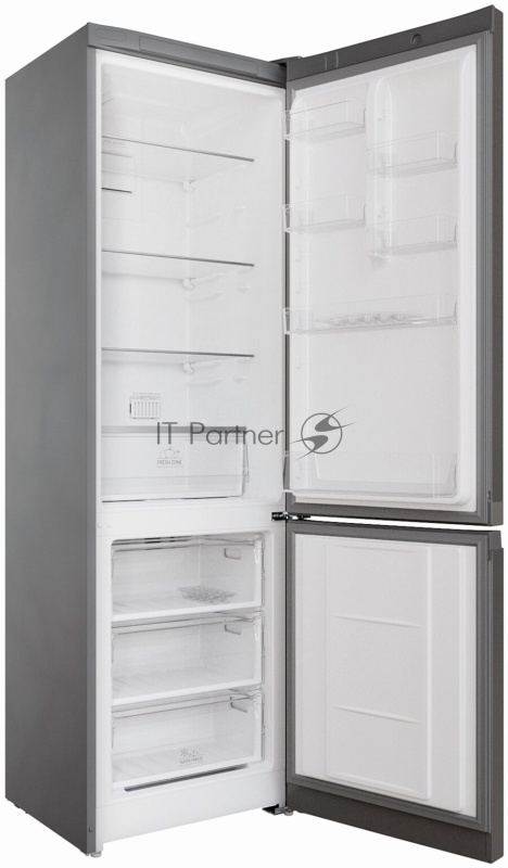 Холодильник HOTPOINT HT 5200 MX нержавеющая сталь двухкамерный 247/78 л морозилка снизу, No Frost