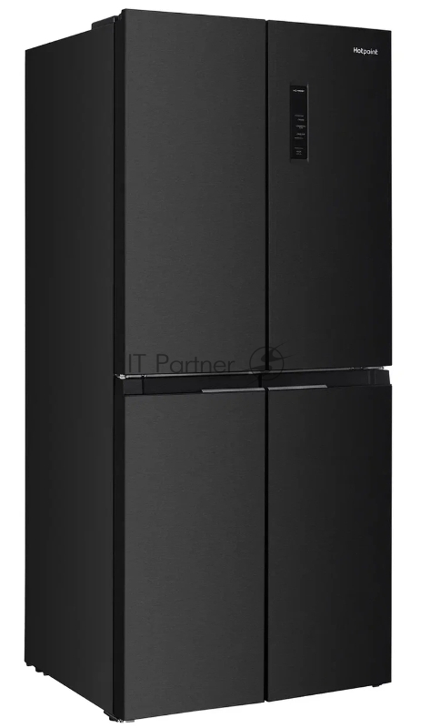 Холодильник HOTPOINT HFL4 522I XBR чёрный трехкамерный 266/160 л морозилка снизу, No Frost, Side by Side