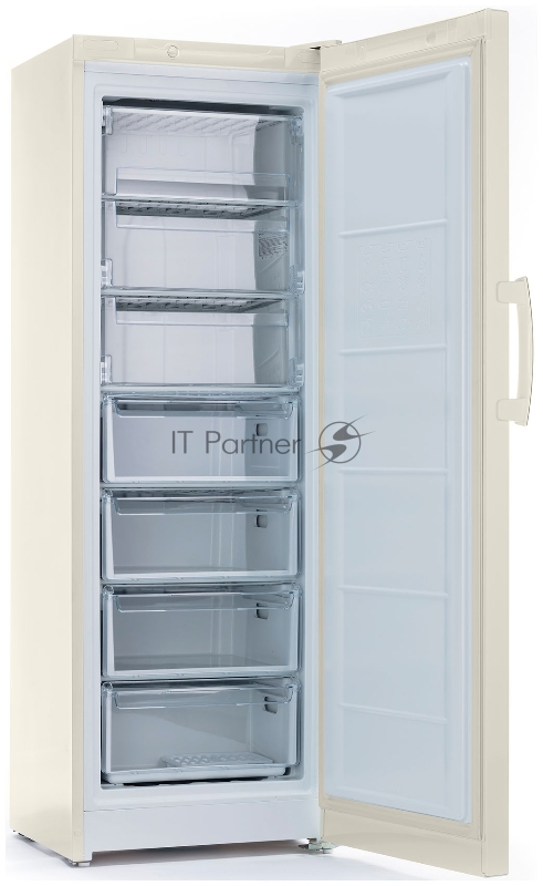 Морозильная камера Indesit DSZ 5175 E, бежевый, 261 л, 4 ящика, 3 полки