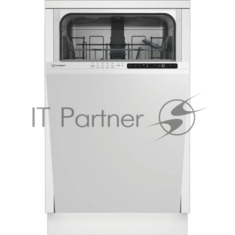 Встраиваемая посудомоечная машина INDESIT 45CM DIS 1C59, узкая, ширина 44.8см, полновстраиваемая, загрузка 10 комплектов
