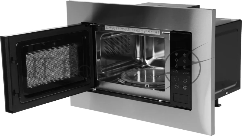 Микроволновая печь встраиваемая Indesit MWI 120 GX нержавеющая сталь, 20 л, 800 Вт, переключатели - сенсор