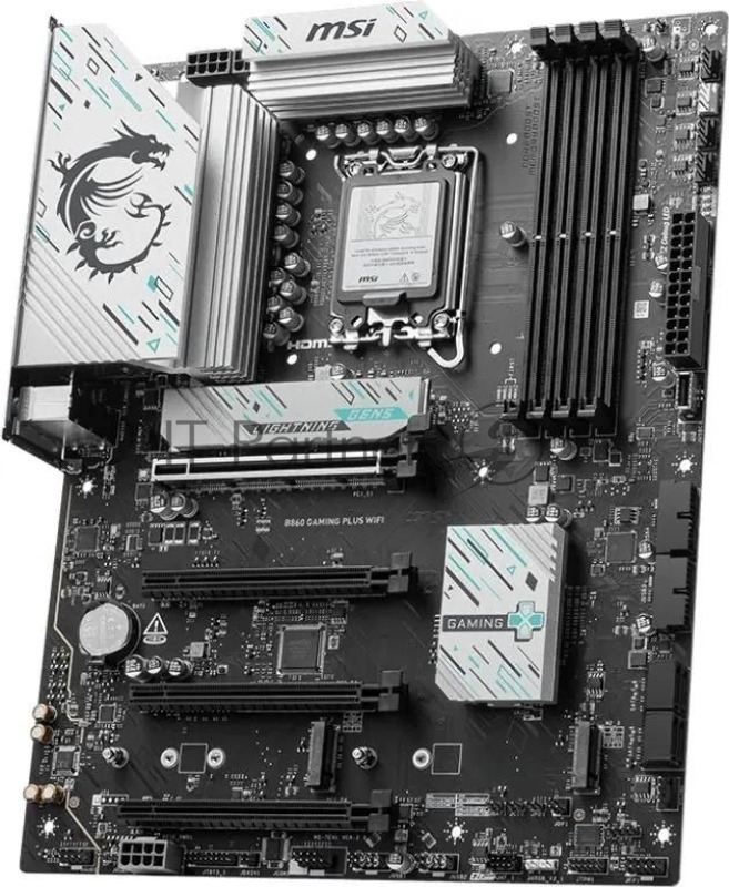 Материнская плата MSI B860 GAMING PLUS WIFI Soc-1851 Intel B860 4xDDR5 ATX AC`97 8ch(7.1) 5Gigabit RAID+HDMI+DP
