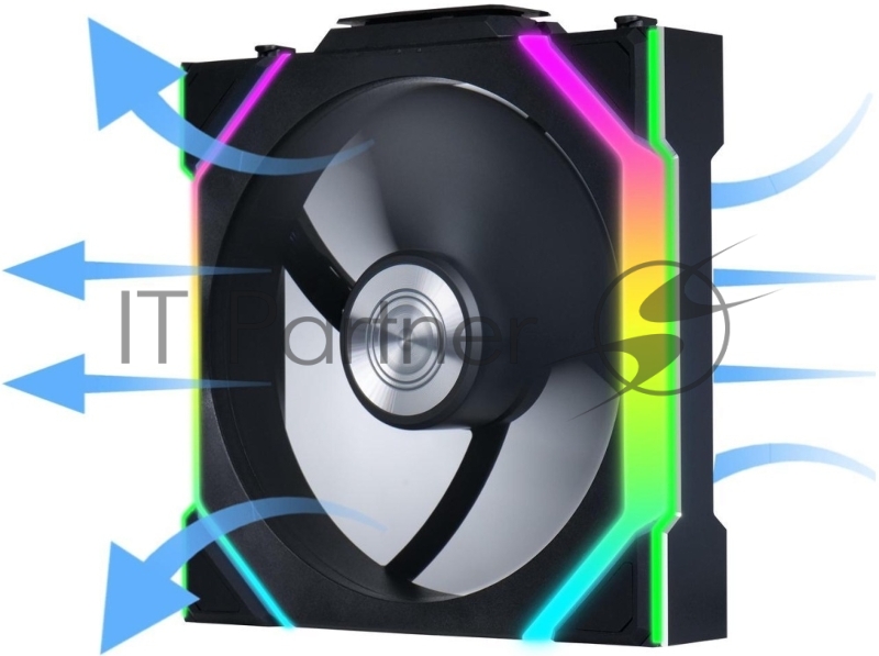 Вентилятор для корпуса Lian-Li Uni Fan SL Wireless 120 Reverse ARGB 120х124.5x28 черный 4-pin 31дБ (G99.12RSL1W1B.R0) Ret