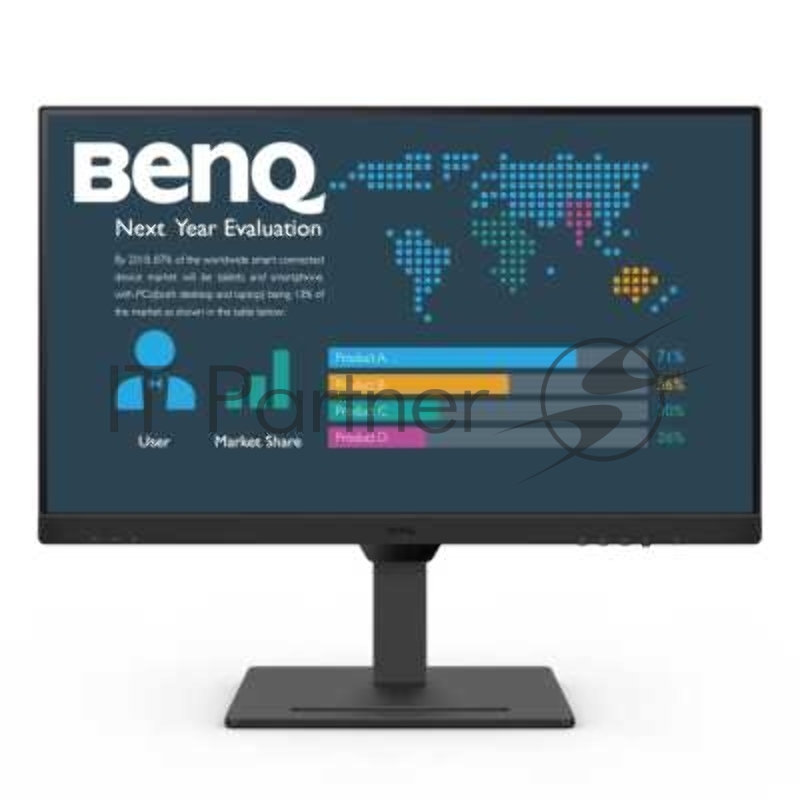 Монитор 23.8 BenQ GW2490 (BL2490) IPS 1920x1080, 100 Гц, 5 мс, 16:9, 250 кд/м2, 2xHDMI, 1xDP, 1x3.5 мм, черный
