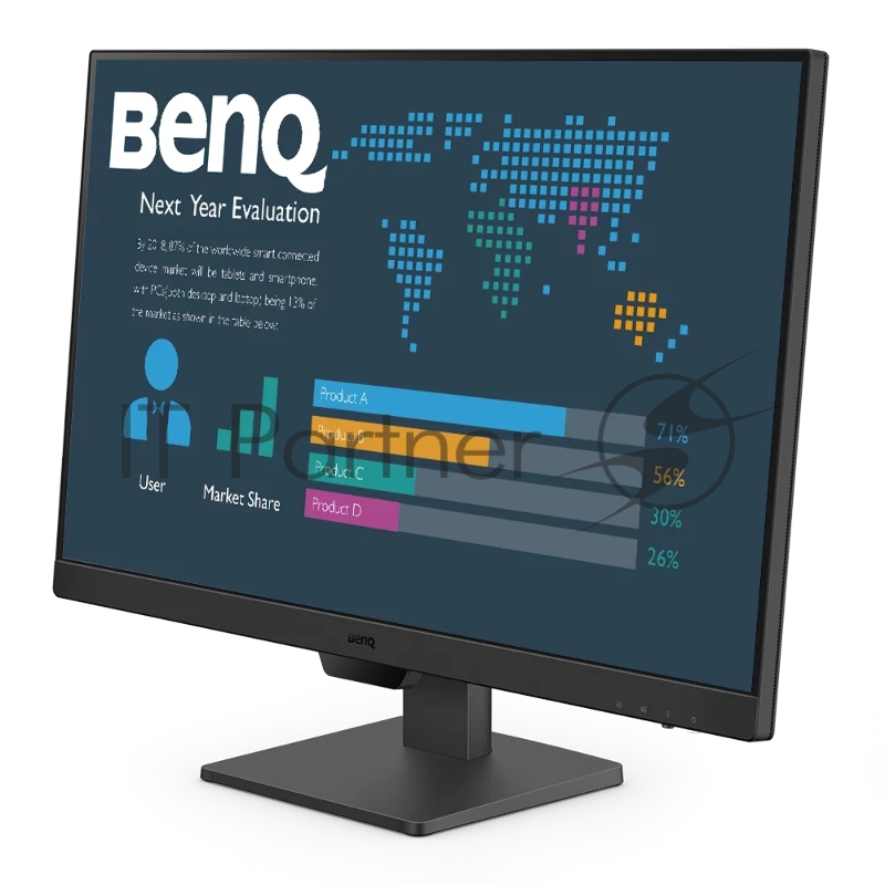 Монитор 23.8 BenQ GW2490 (BL2490) IPS 1920x1080, 100 Гц, 5 мс, 16:9, 250 кд/м2, 2xHDMI, 1xDP, 1x3.5 мм, черный