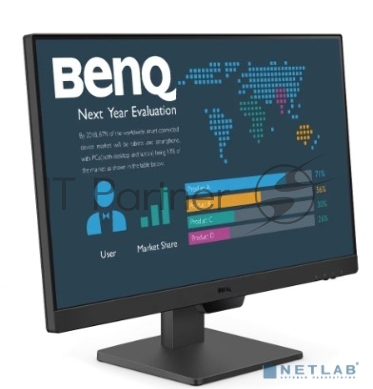 Монитор 23.8 BenQ GW2490 (BL2490) IPS 1920x1080, 100 Гц, 5 мс, 16:9, 250 кд/м2, 2xHDMI, 1xDP, 1x3.5 мм, черный