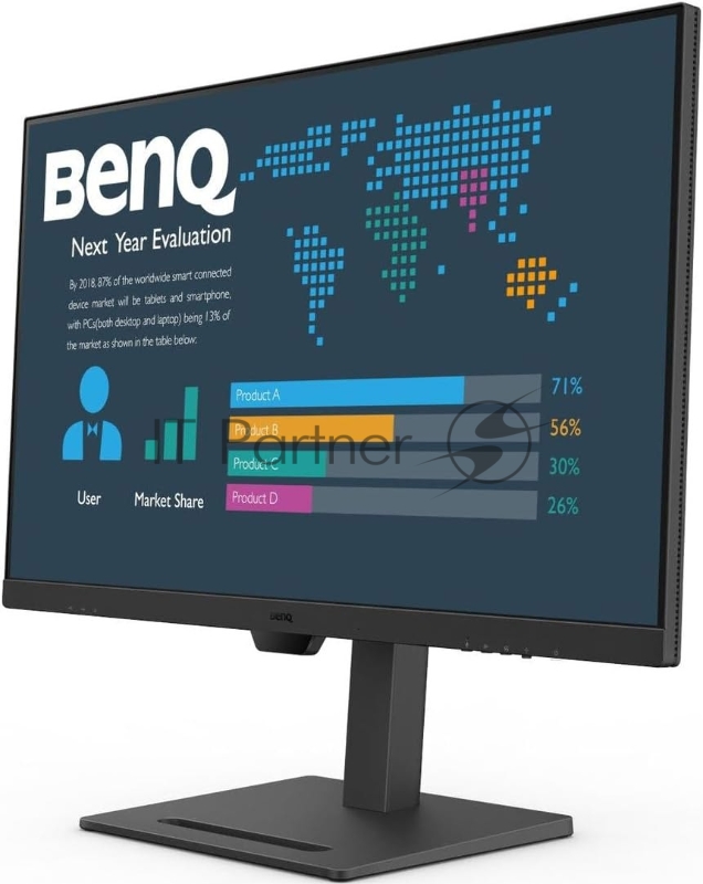 Монитор 23.8 BenQ GW2490 (BL2490) IPS 1920x1080, 100 Гц, 5 мс, 16:9, 250 кд/м2, 2xHDMI, 1xDP, 1x3.5 мм, черный