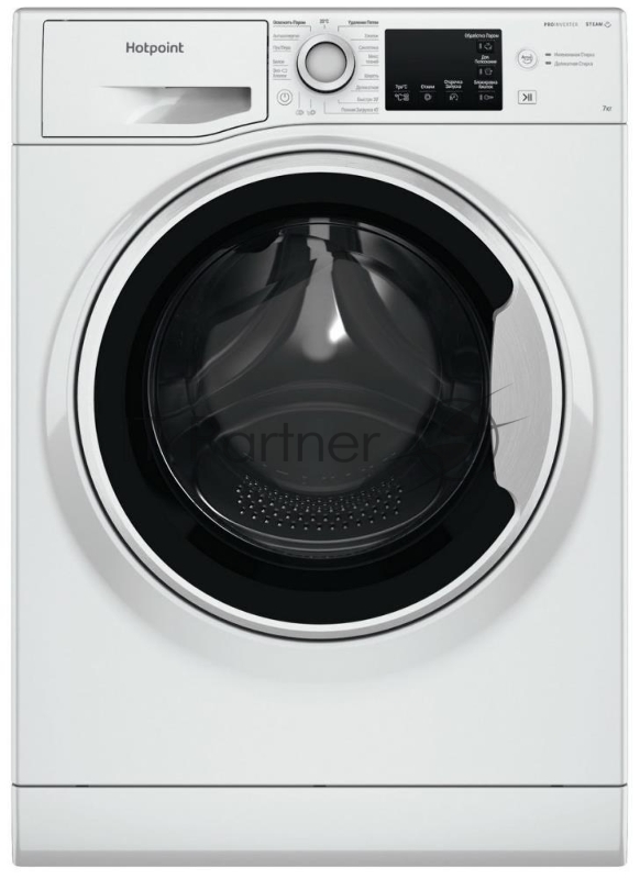 Стиральная машина HOTPOINT NSB 7249 W AVE RU (869991644730) белый, загр. фронтальная макс.: 7 кг 1200 об/мин класс: А