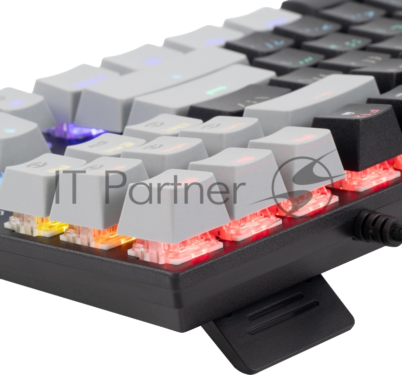 Клавиатура Оклик K600X механическая черный/серый USB Multimedia for gamer LED