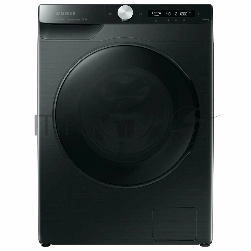 Стиральная машина Samsung WW80AG6L28BB черный, загрузка фронтальная 8 кг, 1200 об/мин, класс: A+++