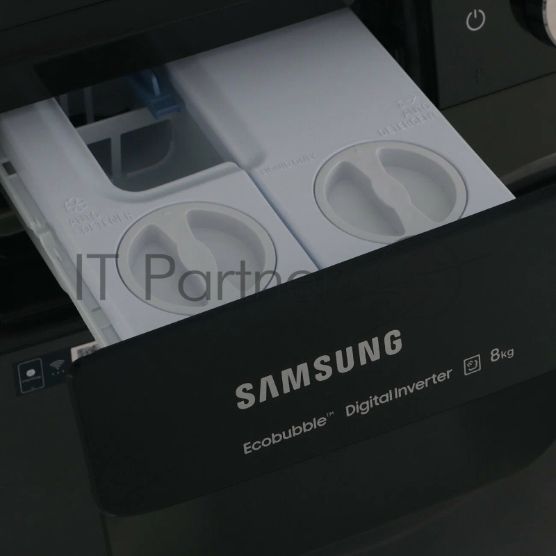 Стиральная машина Samsung WW80AG6L28BB черный, загрузка фронтальная 8 кг, 1200 об/мин, класс: A+++